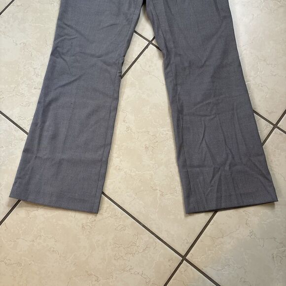 Calvin Klein Womens Gray Micro-Dot Modern Fit Straight Leg Trouser Pants Size 12 - Picture 5 of 9